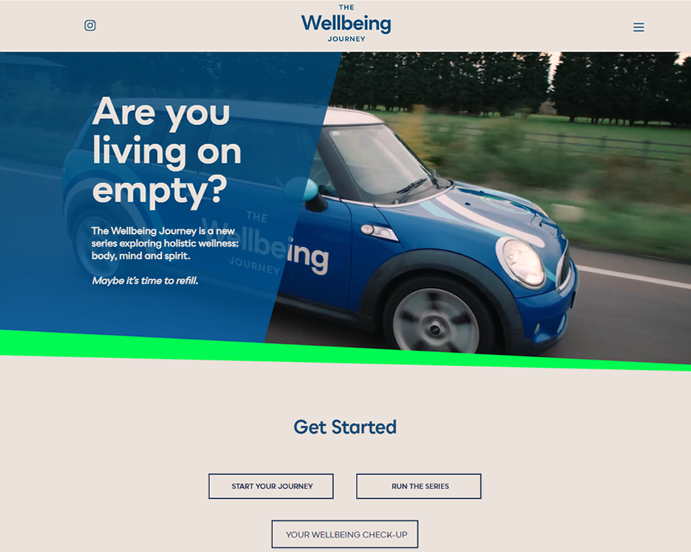 Wellbeing Journey Website